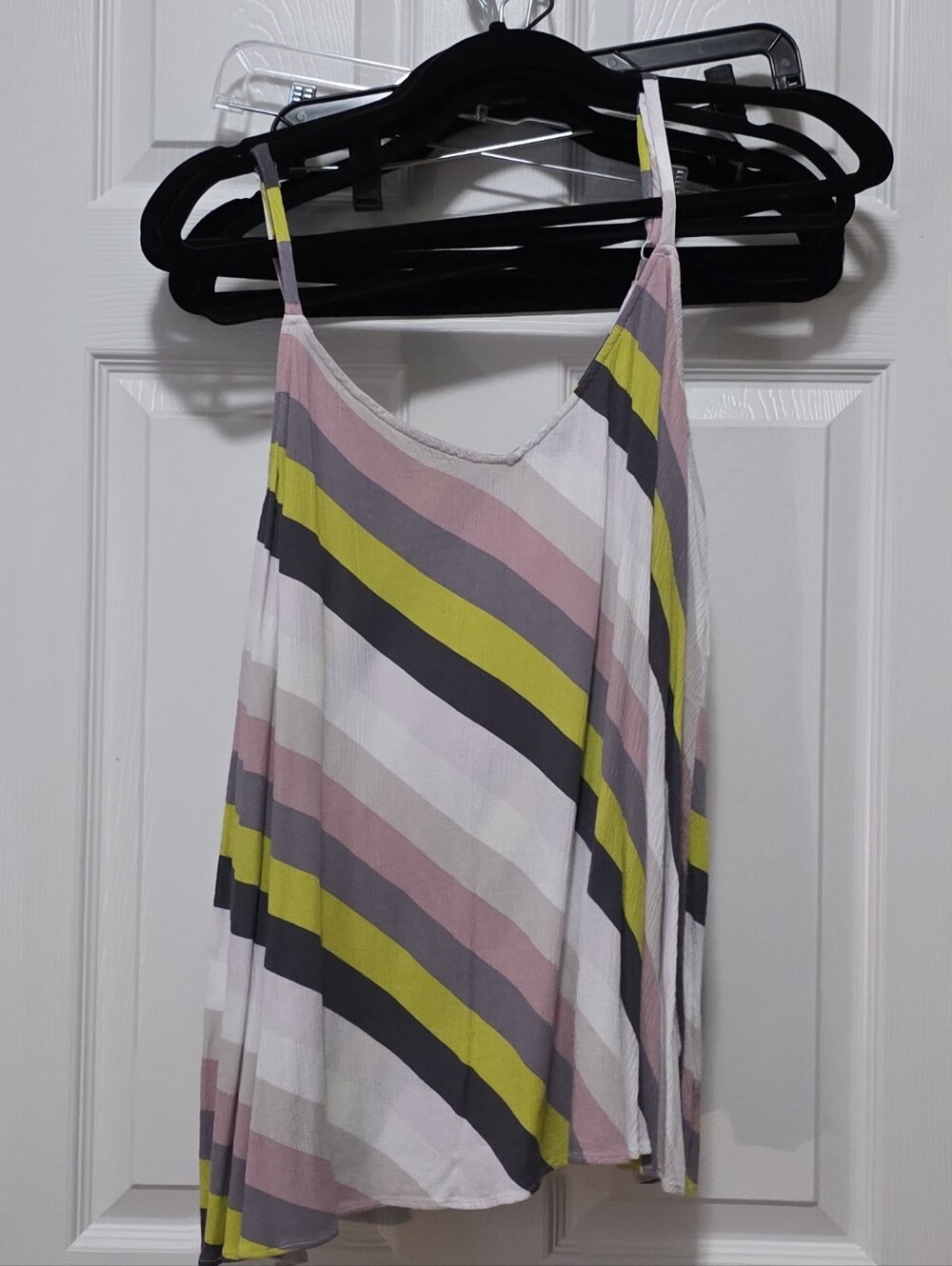 torrid Multicolor Diagonal Stripe V-Neck Spaghetti Strap Cami